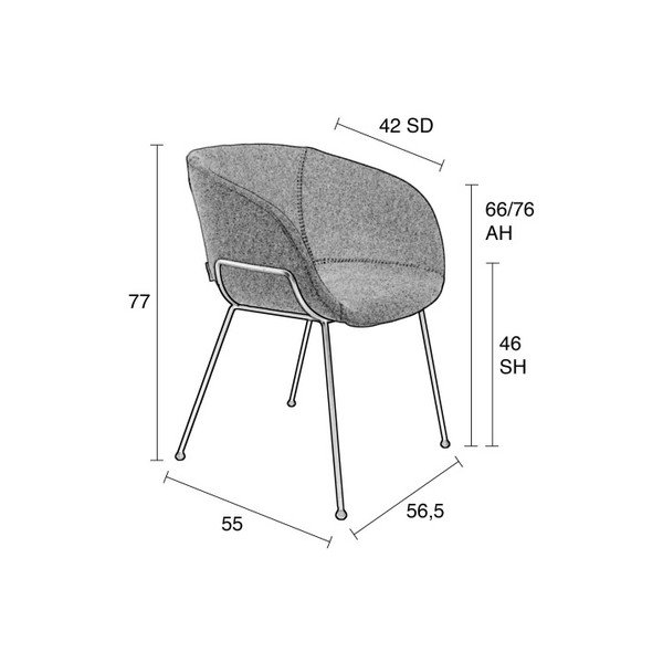 Feston 2 db barna szék - Zuiver-image-3