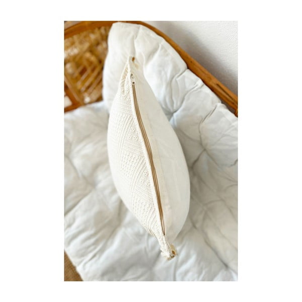 Organikus pamut párnahuzat szett 4 db-os 43x43 cm Natural – Mila Home-image-2