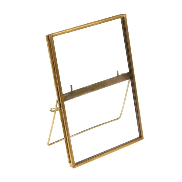 Aranyszínű fém álló képkeret 10x15 cm – Rex London-image-3
