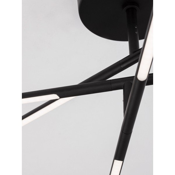 Fekete fém LED dimmelhető mennyezeti lámpa akrilüveg búrával 77x84 cm Raccio – Nova Luce-image-2