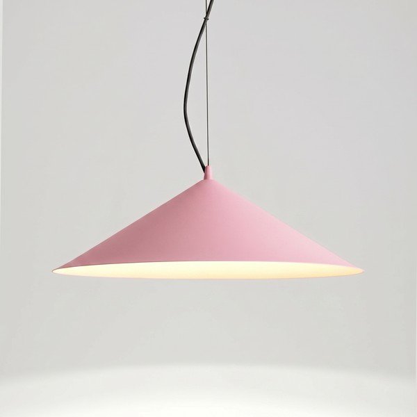Rózsaszín fém LED függőlámpa ø 50 cm FINT – Thoro-image-4