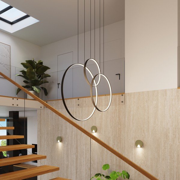 Fekete alumínium LED függőlámpa RIO – Thoro-image-2