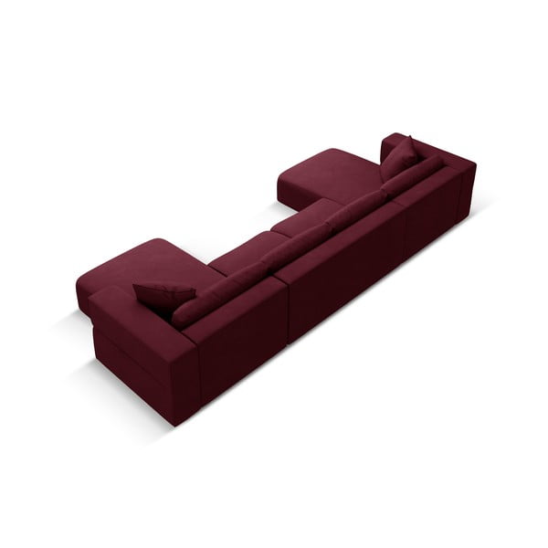 Borvörös sarokkanapé ("U" alakú) Esther – Milo Casa-image-3