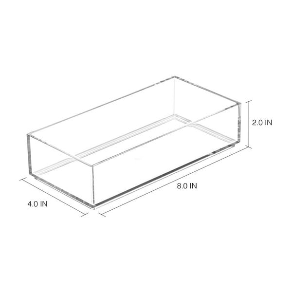 Clarity átlátszó rendszerező, 20 x 10 cm - iDesign-image-1