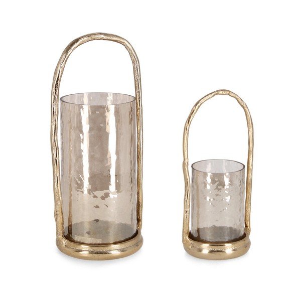 Fém gyertyatartó készlet teamécseshez 2 db-os Sagar – Bizzotto