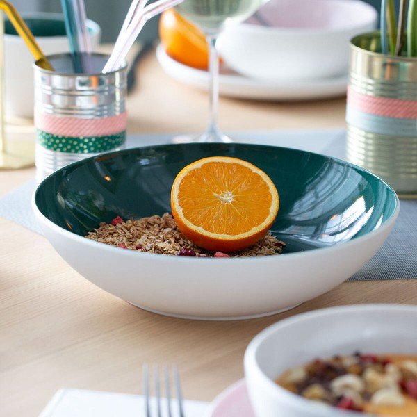 Uni fehér-zöld porcelán szervírozó tál, ⌀ 26 cm - Villeroy & Boch-image-4