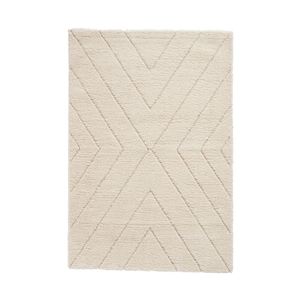 Krémszínű szőnyeg 200x290 cm Ideal Shaggy – Think Rugs