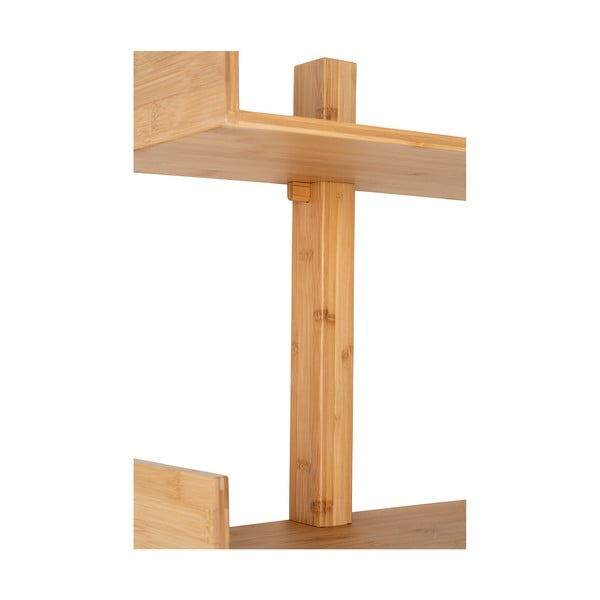 Natúr színű többszintes bambusz fali polc 50 cm Villa – House Nordic-image-4
