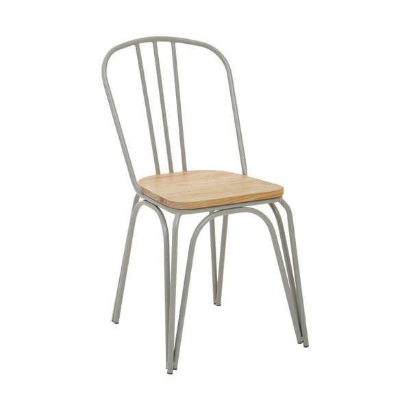 Szürke-natúr színű szilfa étkezőszék District – Premier Housewares
