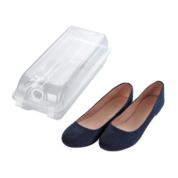Smart átlátszó cipőtároló doboz, szélesség 14 cm - Wenko