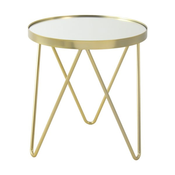 Julia aranyszínű tárolóasztal, ⌀ 42 cm - 360 Living