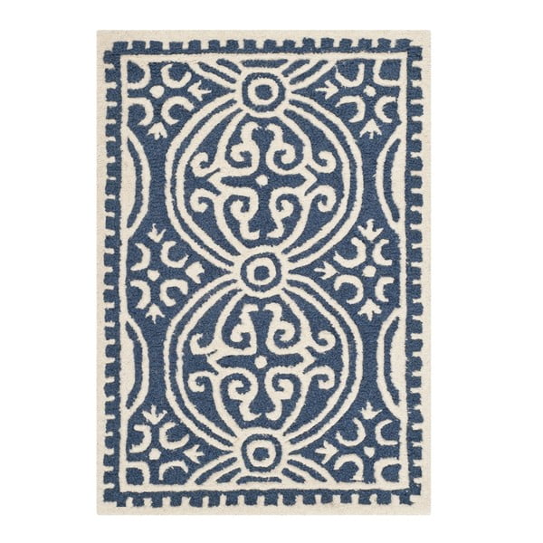 Marina sötétkék gyapjú szőnyeg, 91 x 152 cm - Safavieh