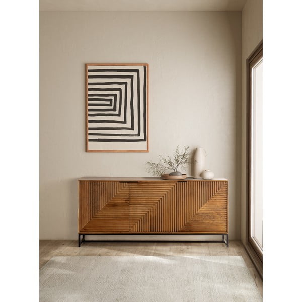 Natúr színű mangófa komód 170x79x40 cm Nereida – MOME-image-1