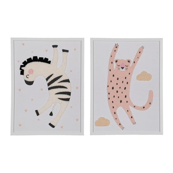 Gyerek kép készlet 2 db-os 30x40 cm Animals – Ixia