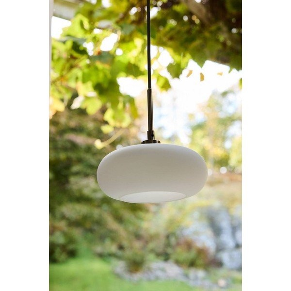 Fehér-matt ezüstszínű opálüveg függőlámpa ø 20 cm Thalia – Jotex-image-2