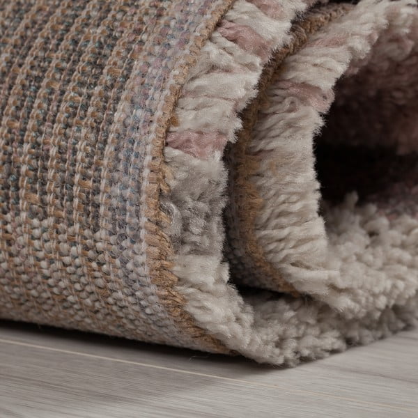 Nuru rózsaszín-szürke szőnyeg, 60 x 230 cm - Flair Rugs-image-4