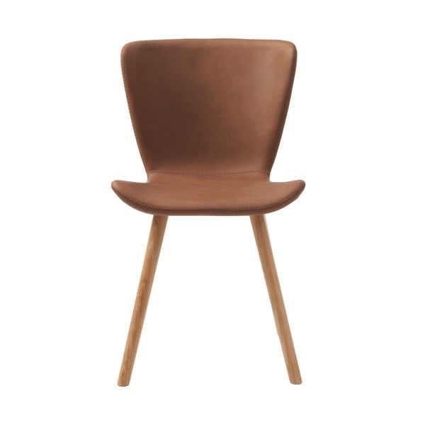 Konyakbarna bőrutánzat étkezőszék Teslin – Unique Furniture-image-3