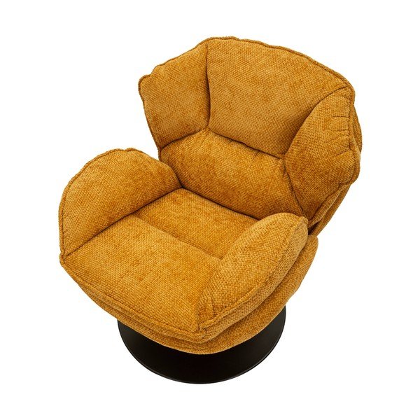 Mustársárga forgó fotel Retro Style – Mauro Ferretti-image-3
