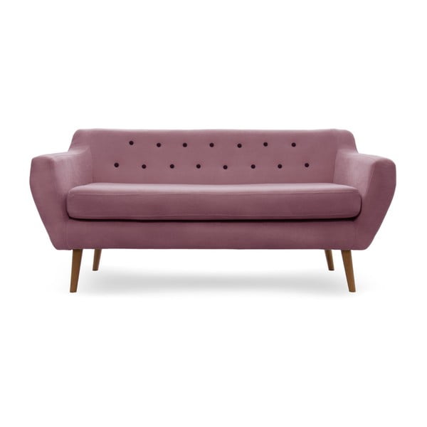Kelly rózsaszín háromszemélyes kanapé - Vivonita