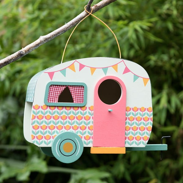 Frank lakókocsi formájú fa madárodú - Rex London-image-1