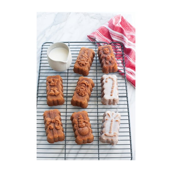 Christmas ezüstszínű sütőforma 8 süteményhez, 1,4 l - Nordic Ware-image-2