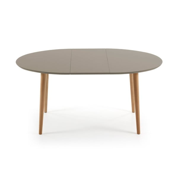 Oakland bővíthető bükkfa étkezőasztal, 120 x 90 cm - Kave Home-image-2