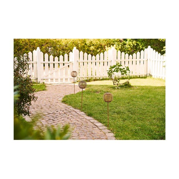 Napelemes LED talajba szúrható kültéri lámpa ø 17 cm Carlisle – House Nordic-image-4