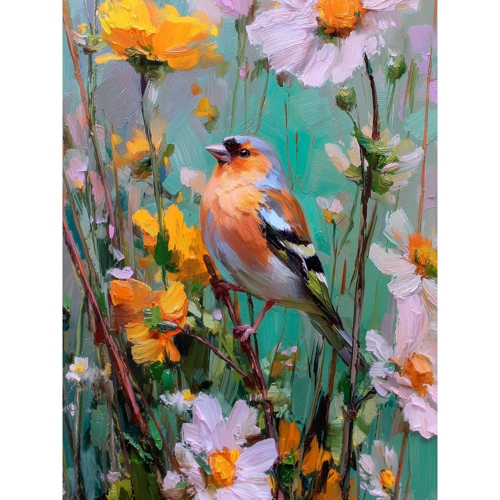 Nyomtatott keretezett kép 60x80 cm Fringilla – Styler