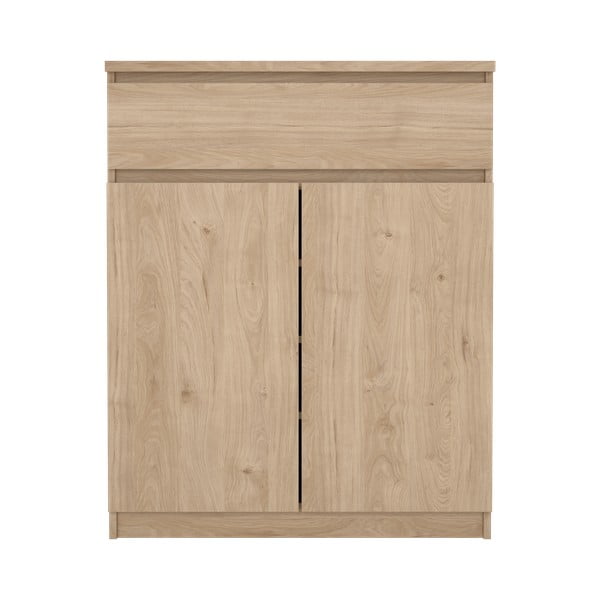Natúr színű komód tölgyfa dekorral 80x100x40 cm Naia – Tvilum