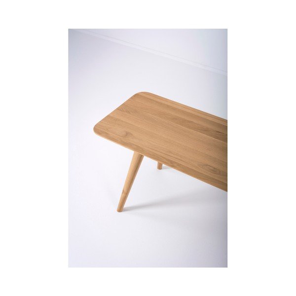 Stafa tömör tölgyfa pad, hossza 140 cm - Gazzda-image-3