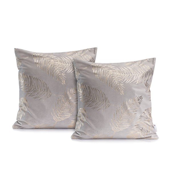 Párnahuzat szett 2 db-os 45x45 cm Gold Leaves – DecoKing