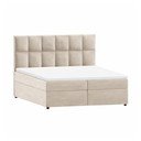 Bézs ágyneműtartós boxspring ágy 180x200 cm Flip – Ropez