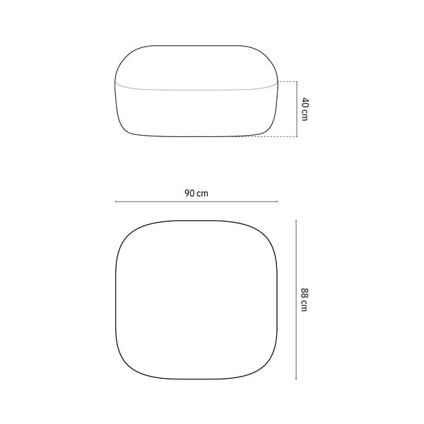 Zöld buklé lábtartó Jenny – Micadoni Home-image-2