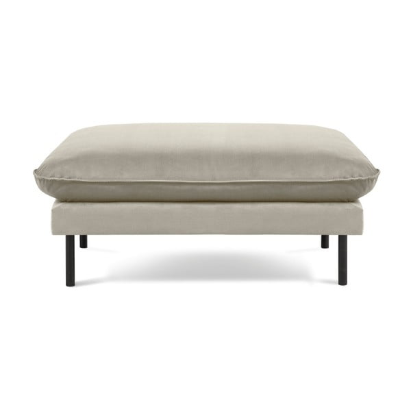 Vienna bézs bársony lábtartó, 100 x 80 cm - Cosmopolitan Design-image-2