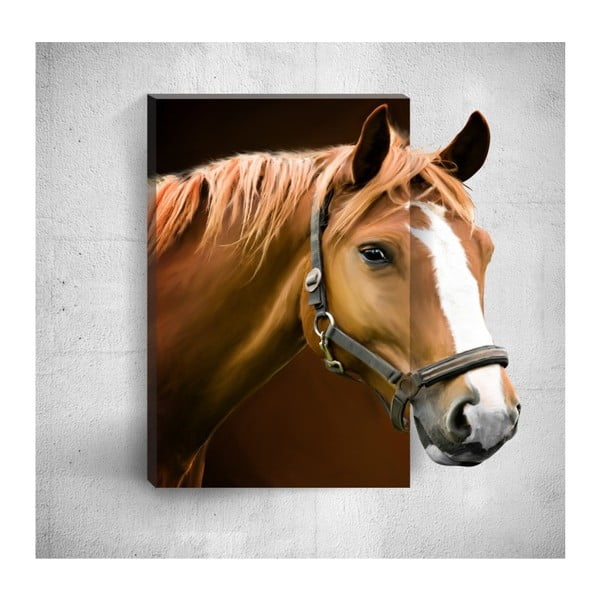 Horse 3D fali kép, 40 x 60 cm - Mosticx
