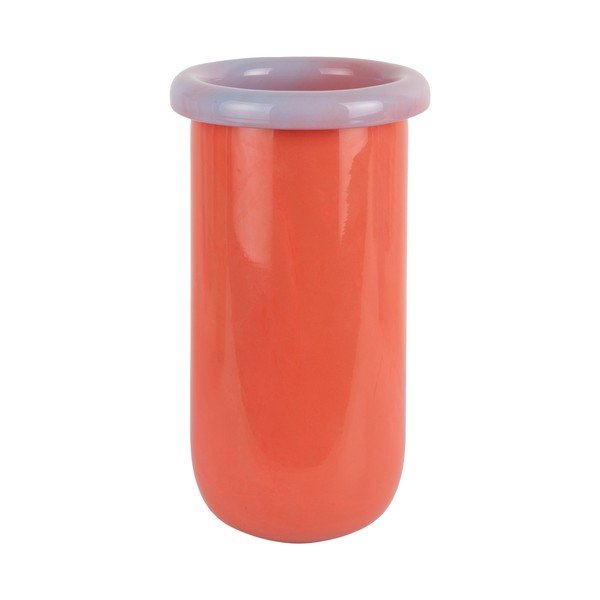 Narancssárga üveg váza (magasság 25 cm) Plegado  – PT LIVING