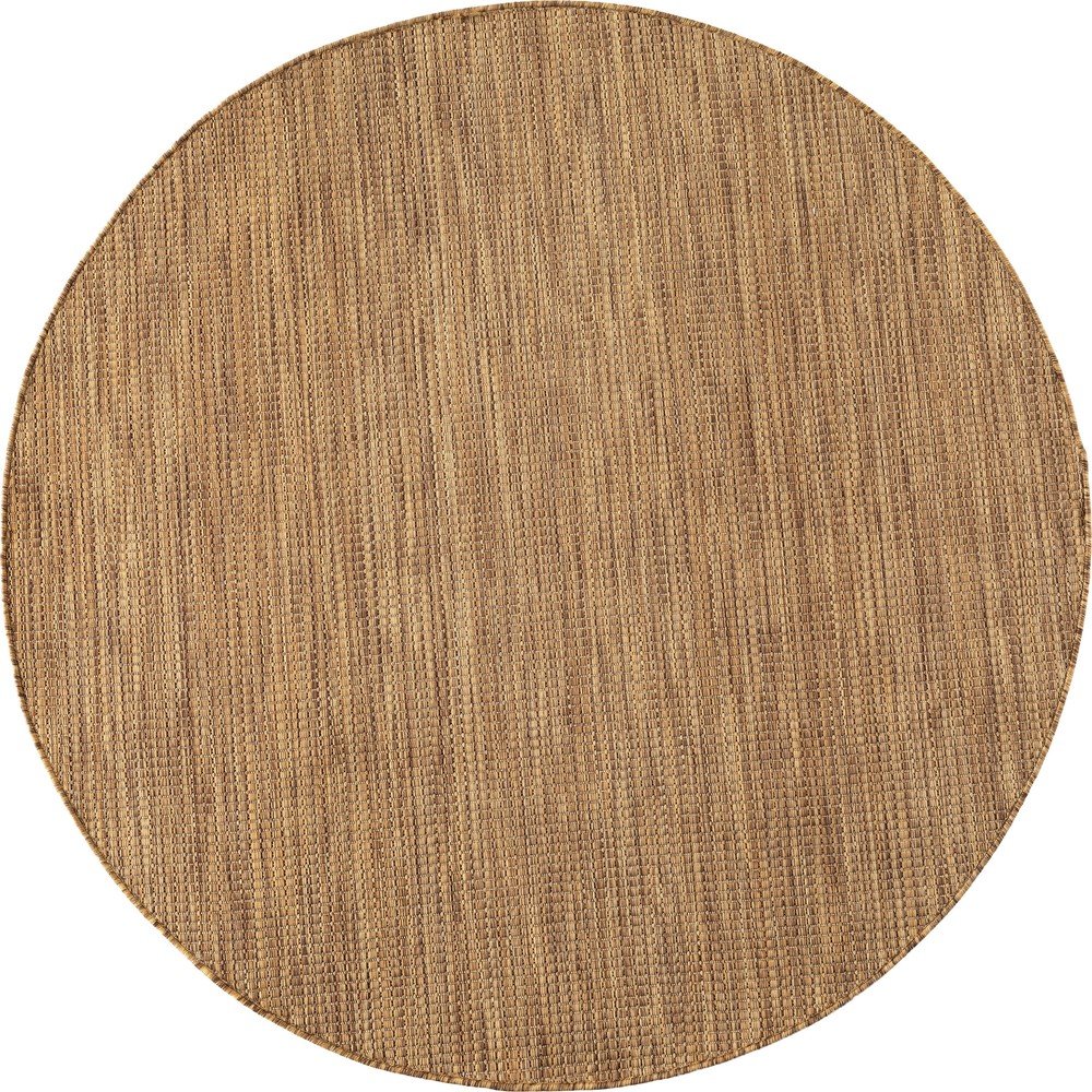 Barna kerek kültéri-beltéri szőnyeg ø 80 cm Mira 1450 – Ayyildiz Carpets