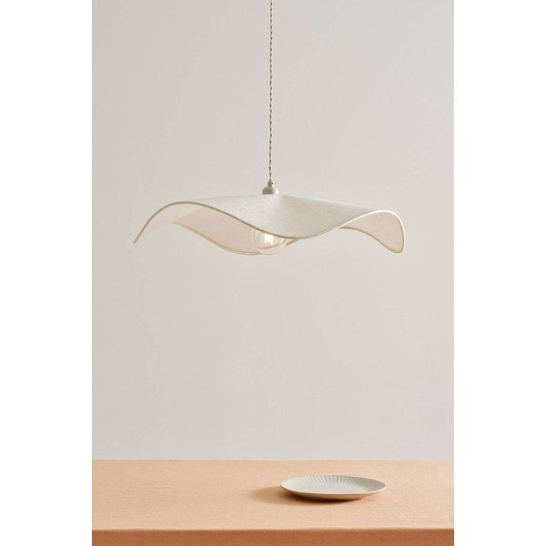 Krémszínű papír függőlámpa ø 70 cm Monchi – Jotex-image-1