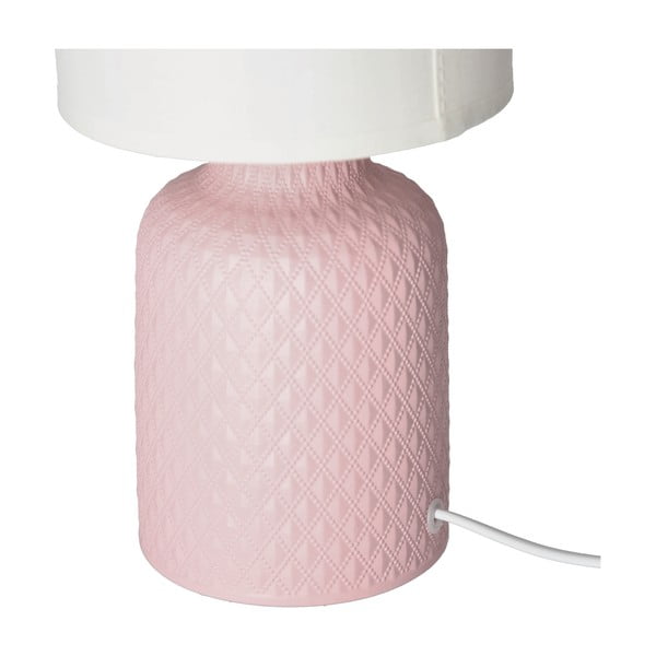 Rózsaszín asztali lámpa textil búrával (magasság 32 cm) Iner – Candellux Lighting-image-3