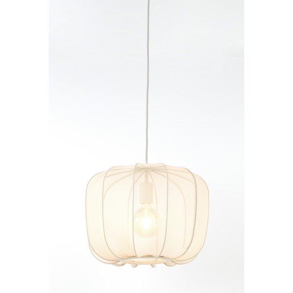 Krémszínű függőlámpa textil búrával ø 12 cm Plumeria – Light & Living-image-3