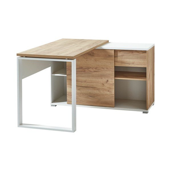 Íróasztal tölgyfa dekorral 120x117 cm Lioni - Germania-image-3