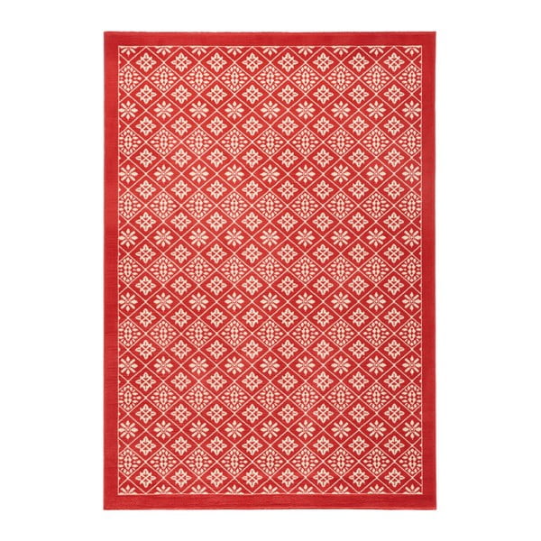 Gloria Tile piros szőnyeg, 200 x 290 cm - Hanse Home