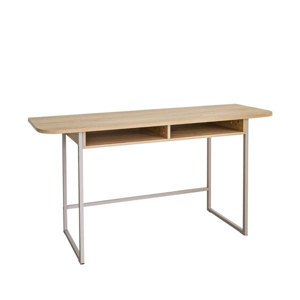 Natúr színű konzolasztal tölgyfa dekorral 40x140 cm Darlington – Actona-image-4