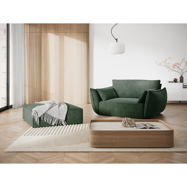 Sötétzöld fotel Vanda – Mazzini Sofas-image-1