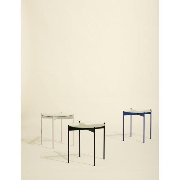 Kerek tárolóasztal üveg asztallappal ø 45 cm Beam – Hübsch-image-1