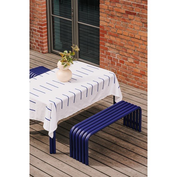 Kék fém kerti pad Nokk – noo.ma-image-1