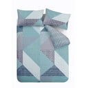 Kékeszöld kétszemélyes ágyneműhuzat 200x200 cm Larsson Geo – Catherine Lansfield
