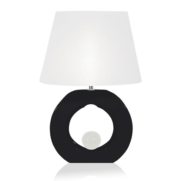 Circle fehér-fekete asztali lámpa - Globen Lighting