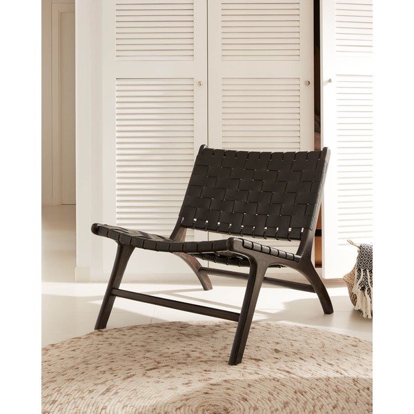 Fekete fotel Calixta - Kave Home-image-1