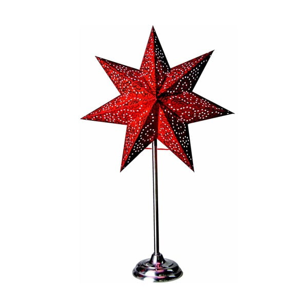 Antique Red világító csillag állvánnyal, 55 cm - Best Season